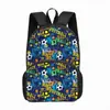 Mochila de Moda Estampada para Hombre Transfronteriza Estampado de Fútbol Mochila Ligera para Estudiantes Niños Casual Gran Capacidad Bolsa Escolar
