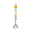 Decoração de Bola de Luz com Contas Coloridas DIY Silicone Girassol Combinação Apanhador de Sol Enfeite para Pendurar no Carro Contas de Cor Mista Fornecimento Transfronteiriço