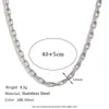 Europeu e Americano Cross-border Long Box Cadeia Acessórios Colar Aço Inoxidável Banhado a Ouro 18K DIY Corrente Pulseira Jóias
