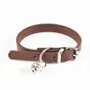 Collar para Mascotas, Correa para Perros Grandes, Impermeable y Resistente al Desgaste, Collar Liso para Perros y Gatos, Cuero PU, Collar con Cascabel para Perros Pequeños y Medianos, Mayoreo