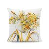 Funda de Almohada Estampado Floral de Arte Retro Transfronterizo Árbol Abstracto Colorido Hogar Sala de Estar Sofá Funda de Cojín Decorativa