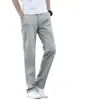 Pantalones casuales de alta gama para hombre italianos, corte recto y holgado, nuevo estilo verano 2026, pantalones largos versátiles de color liso para negocios