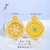 Tienda de Oro Puzuo Mismo Estilo Arena Dorada Accesorios DIY con Diamantes, Colgante de Brújula Flor del Tesoro Cadena para Suéter de Gama Alta para Mujer