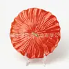 * Nuevo 0454*21.5 * 1.3cm Plato de flor de 8.5 pulgadas * Plato de pétalo * Plato de forma especial * Plato de cerámica
