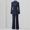 Traje Profesional para Mujer en Primavera y Otoño, Traje de Pantalón Ancho de Alta Gama, Elegante, Ropa de Trabajo para el Lugar de Trabajo, Ropa de Trabajo Formal