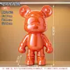 Celebridade da Internet Urso Violento Pintado à Mão Cofrinho Ornamento Figura de Desenho Animado Ursinho Legal Decoração de Móvel de TV para Casa