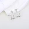 Nuevos Pendientes de Diseño Único con un Estilo Minimalista y Elegante para Mujer, Presentando un Aspecto Fresco y Refinado con Exquisitas Piedras de Zirconia, Modernos y Lujosos