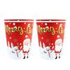 Decoração para Festa Temática de Natal Transfronteiriça Suprimentos Pratos de Papel Descartáveis de Natal Guardanapos de Papel Copos de Papel Conjunto de Louças