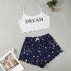 2022 Nueva Llegada Star Dream Chaleco Shorts Conjunto de Ropa para Casa de Mujer