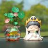 Koi Botella de Buena Suerte Adornos de Loto para Coche Adornos Creativos para Decoración de Coche Decoración Combinada para Consola de Coche a Juego