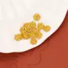 Accesorios de Oro Arena de Conservación de Color Fuerte Joyería DIY Portaflores Calado Oro Antiguo Pulsera Copo de Nieve Cuerda de Mano Trenzada Sombrero de Flor