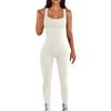 Macacão Feminino de Comércio Exterior Europeu e Americano da Amazon Outono e Inverno Novo Fio Gola Quadrada Justo ao Corpo Sexy