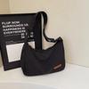 Bolsa Casual de Lona 2025 Nova Moda Tendência Bolsa Tote de Grande Capacidade para Aula Deslocamento Simples Bolsa Transversal de Ombro Único