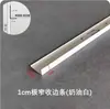 Tira de Borde de Techo con Refuerzo de Aluminio Blanco Crema Panal Tablero Grande Borde Estrecho Tira de Cierre de Esquina Tira de Sellado de Borde de Techo Integrada