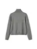 Colección de otoño transfronteriza para mujer: nuevo diseño de moda estilo europeo y americano, chaqueta cárdigan tejida con cierre 2893103