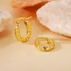 Pendientes de Aro Grande Exagerados Estilo Europeo y Americano de Acero de Titanio para Mujer, Pendientes Circulares de Lujo Ligero de Gama Alta, Accesorios Versátiles para Orejas Estilo Ins, En Stock de Fábrica