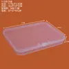 Caja de Plástico Rectangular Transparente con Tapa para Cuentas Anzuelos Tornillos Caja de Almacenamiento Joyería Cosméticos Ferretería Caja de Muestras
