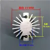 Lámpara LED COB Luminaria Instrumento Sólido Redondo Disipador de Calor de Girasol Aleación de Aluminio Extruido Perfil de Aluminio Almohadilla Térmica
