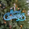 Feliz Navidad Letrero de carta de Navidad Accesorios para árbol de Navidad Colgantes decorativos Guirnalda Enredadera de Navidad Transfronterizo