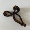 Pinza para el pelo de pinza de tiburón con estampado de leopardo retro francés, pinza para el pelo de la parte posterior de la cabeza, pinza para el pelo, nuevo accesorio para el pelo