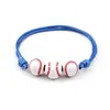Fútbol Baloncesto Rugby Softbol Cuerda de Mano Trenzada Pulsera de Cuentas Set Suministro Exclusivo Transfronterizo Venta Caliente en Amazon