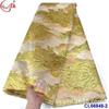 Bordado com fio de ouro e prata antigo DIY tecido jacquard brocado Tecido de Renda Brocado Africano