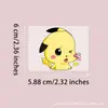 Design de Personagem de Anime Rosto Amassando Fofo Adesivo de Cristal UV DIY Copo de Vidro Papelaria Adesivo Decorativo Rasgar e Colar