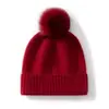 Gorro Grueso de Cachemira Cálido de Invierno para Mujer Nuevo Estilo Coreano de Moda Versátil para Ciclismo Gorro de Lana Gorro Tejido para Mujer