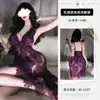 Sexy camisón transparente de encaje talla grande, lencería erótica, tentación para provocar en la cama, ropa de dormir de pasión sin retirada 8681