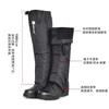Cubrezapatos Cálidos Forrados de Polar para Esquí Rodilleras Impermeables Extendidas Extra Gruesas Leggings Polainas de Tela Oxford para Acampar Senderismo Calentadores de Piernas