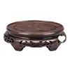 Base de Vaso de Madeira Maciça, Suporte de Vaso de Cerâmica, Ornamento de Bonsai, Bule, Bandeja Reservatório de Água de Ébano Preto, Artesanato, Bandeja de Base de Redwood