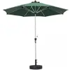 Sombrilla de Patio para Exteriores, Impermeable y Resistente al Sol, Juego de Mesa y Sillas con Sombrilla, Sombrilla de Poste Central para Jardín, Patio y Terraza
