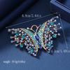 Broche de mariposa de color diamante de aleación retro de ley, accesorios de ramillete de alta gama de moda, hebilla de zapato de mujer, alfiler de insecto