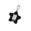 Porta-cartões de estrela de cinco pontas com glitter simples estilo japonês e coreano, porta-cartões de identificação de estudante com foto de uma polegada, pingente decorativo, chaveiro, porta-cartões