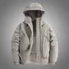 Ropa deportiva con capucha de grafeno para exteriores, de invierno 2024, para parejas, gruesa, cálida, resistente al viento, de algodón, impermeable.