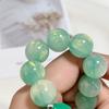 Cuentas Populares de Resina Dorada Pintura al Óleo 16mm Agujero Recto Cuentas Redondas Lote Suelto DIY Pulsera Cadena para Teléfono Móvil Accesorios Colgantes para Coche