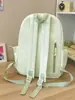 Mochila Bordada Floral Azul Claro Curativa com uma Vibe Gentil, Fresca, Ensolarada e Doce para Passeios