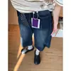 Jeans Cropped Feminino de Verão Estilo Retro Americano, Cintura Alta, Emagrecimento, Caimento Solto, Calças Curtas
