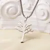 Tohm Colgante Transfronterizo Nuevo de Acero Inoxidable Calado Árbol de la Vida para Hombres y Mujeres Color Duradero Versátil de Gama Alta Collar Largo