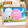 Calendario Personalizado del Año de la Oveja 2027 con Tu Propio Diseño, Creativo Calendario Mensual de Madera con Logo Personalizado para Publicidad Empresarial