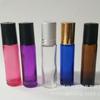 Botella de 10 ml con bola rodante de fábrica, botella de aceite moldeada, sub-envasado de perfume, botella con bola rodante de color, impresión por pulverización