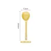 Cuchara de postre estilo crema Cuchara de cerámica Mango largo Estilo Ins para el hogar Cuchara linda Cuchara de alto valor Cuchara de porcelana para café
