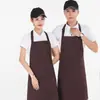 178 Estilos Avental de Trabalho Confortável Respirável Roupas para Trabalho em Grupo Loja de Chá com Leite Cafeteria Estampa Bordado Unissex
