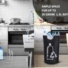 Mango de Aluminio Almacenamiento de Botellas de Reciclaje Cesta para Ropa Sucia Cesta de Almacenamiento Extraíble Cesta de Reciclaje Caja de Reciclaje Plegable para el Hogar