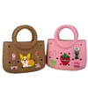 Bolsa de Color Puro Eva para Manualidades con Agujeros Impermeable para Cosméticos Cesta de Verduras Bolso de Playa de Moda con Corte Bolso de Mano para Viajes