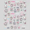 Nuevos en Stock Venta al por Mayor Pegatinas para Uñas Serie 3D en Relieve Ins Lindos Dibujos Animados Adhesivas Calcomanías para Uñas Graffiti