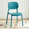 Silla de plástico, silla con respaldo engrosado de restaurante nórdico, silla para mesa de comedor en casa, silla de comedor comercial, taburete moderno simple