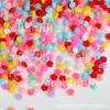 Material de flor para uñas hecho a mano DIY aretes accesorios para el cabello flor pequeña de resina sin agujero de 7 mm 100 piezas/bolsa