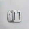 Los fabricantes de una pulgada suministran hebilla de 9 palabras de aluminio de aviación metálico para cinta de mochila hebilla de 9-6 palabras accesorios para equipaje