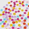Flor de ciruelo acrílica 7 mm Fondo plateado acrílico Yeso Fondo plano Diamante Joyería DIY Accesorios para el cabello